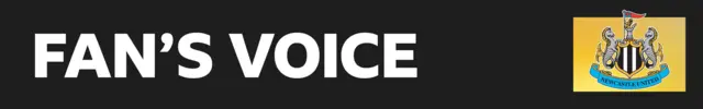 Newcastle United fan's voice banner