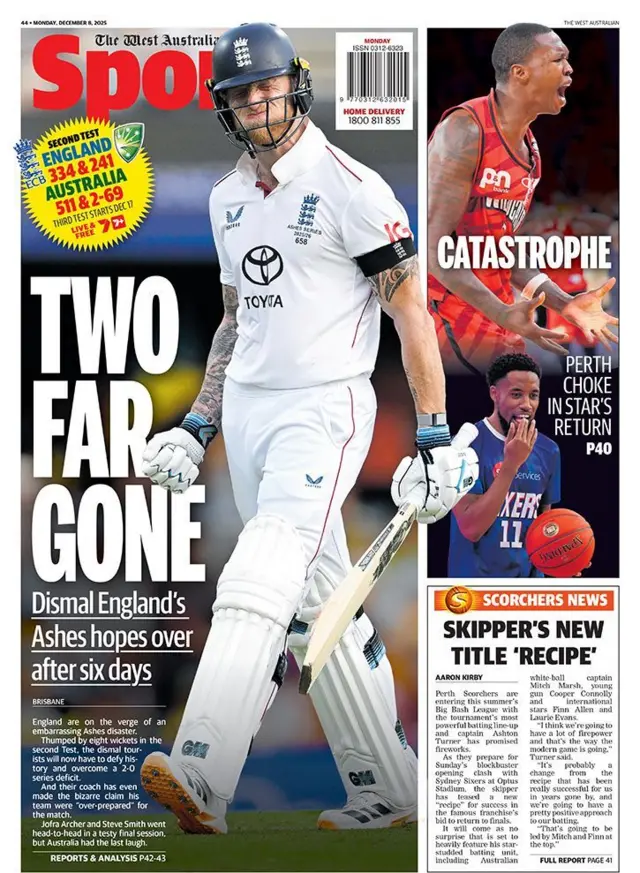 West Australian back page