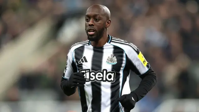 Yoane Wissa playing for Newcastle