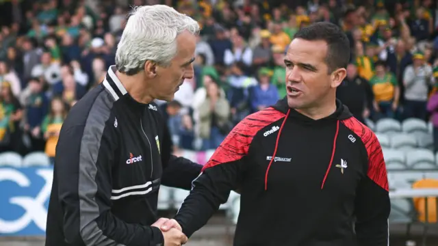 Jim McGuinness and Ger Brennan