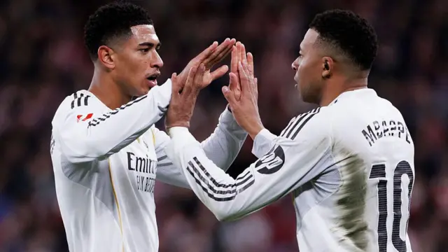 Jude Bellingham and Kylian Mbappe