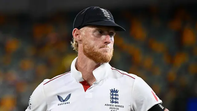 Ben Stokes looks dejected after the match