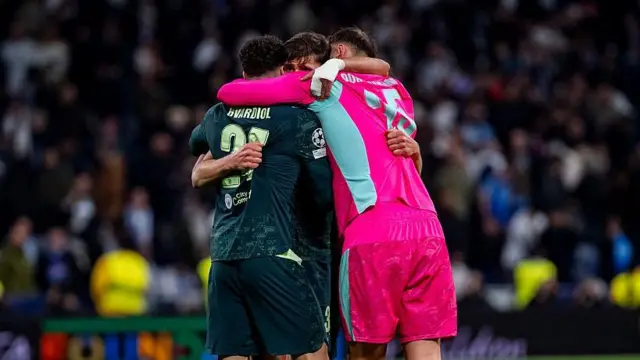 Josko Gvardiol, Ruben Dias, and Gianluigi Donnarumma celebrate after beating Real Madrid