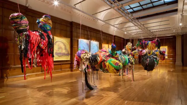 Installation view of Nnena Kalu’s presentation at the Turner Prize 2025