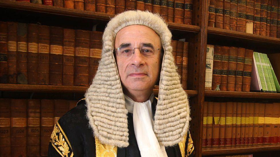 Sir Brian Leveson wearing a periwig in his former role as Lord Justice Leveson in 2013
