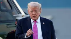 تصویر دونالد ترامپ، رئیس جمهور ایالات متحده امریکا