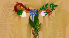 Appareil génital féminin en fleurs.