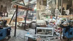 Gulistonda portlash oqibati tasvirlari