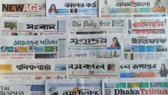 ঢাকা থেকে প্রকাশিত সংবাদপত্র।