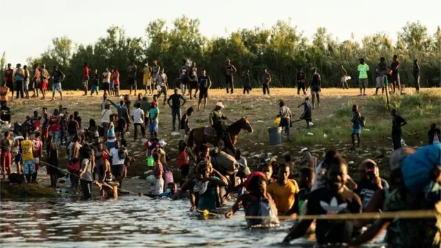 پناهجویان هائیتی در مرز