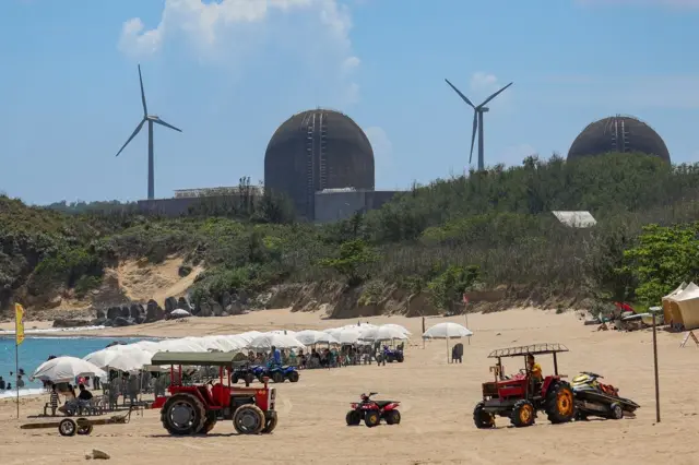 位於屏東縣的「核三」今年5月除役,台灣將於8月23日舉行「重啓核三」的公投