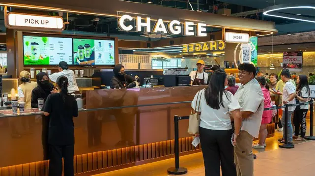 中国茶饮品牌霸王茶姬在泰国的门店