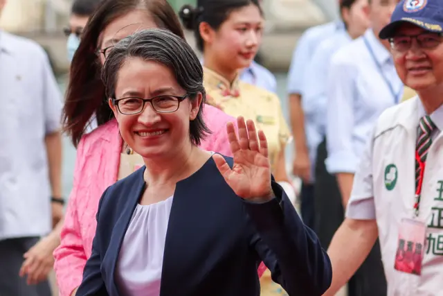 台湾副总统萧美琴资料图片