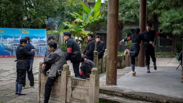 横店开机拍摄现场