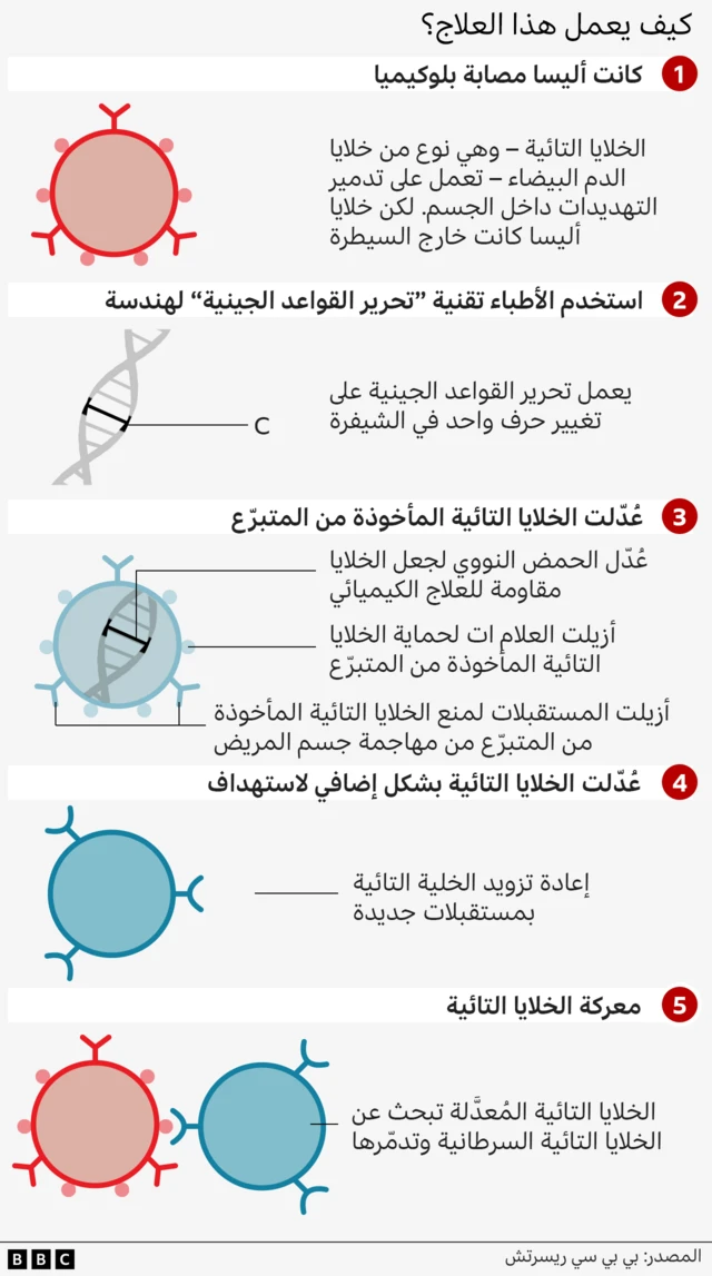 صورة توضيحية عن العلاج الجديد لمرض اللوكيميا