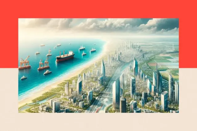 'ግሬት' በተሰኘው ዕቅድ ለመፍጠር የታሰበው የጋዛ ከተማ ምስል