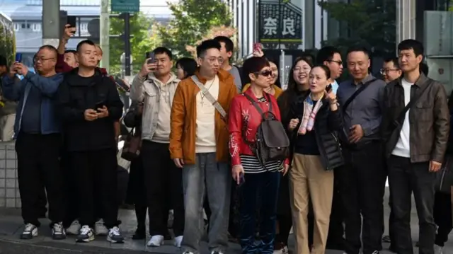 中国游客在日本