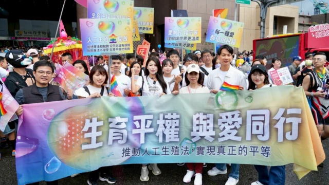 民众党立委陈昭姿(右三)被视为推动代孕的领军人物