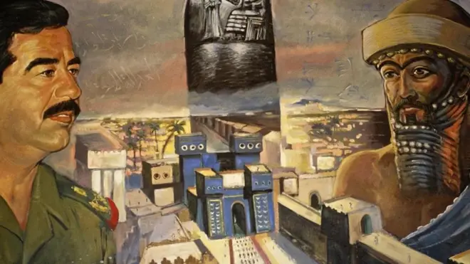 نقاشی صدام حسین