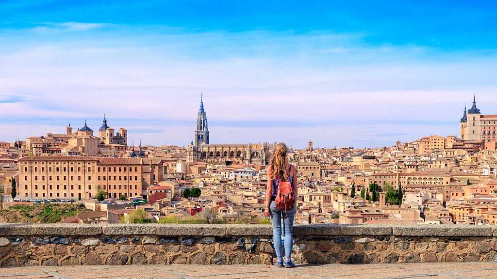 Don Quixote windmills on a rocky landscape in Consuegra, Toledo (Credit: Getty Images)