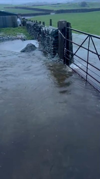 Rhybuddion llifogydd yn parhau ar gyfer Cymru ddydd Llun