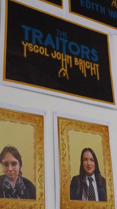 Ffyddlon neu fradwr? Yr ysgol sy'n cynnal  gêm Traitors eu hunain