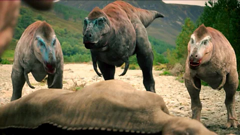 Albertosaurus outsmarts prey to win the pack's respect