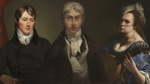 Triptych of JMW Turner, Self Portrait, John Constable by Ramsay Richard Reinagle and Artemisia's Judith Slaying Holofernes (Credit: Courtesy of Tate/ National Portrait Gallery London/ Getty Images)