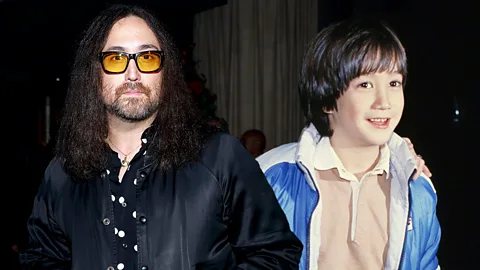 Side-by-side composite of Sean Ono Lennon in the present and when he was seven-years-old in 1982 (Credit: Getty Images)