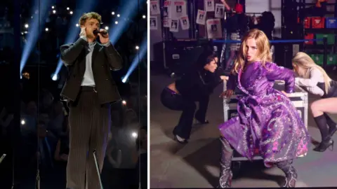 Getty Images Alex Warren and Addison Rae