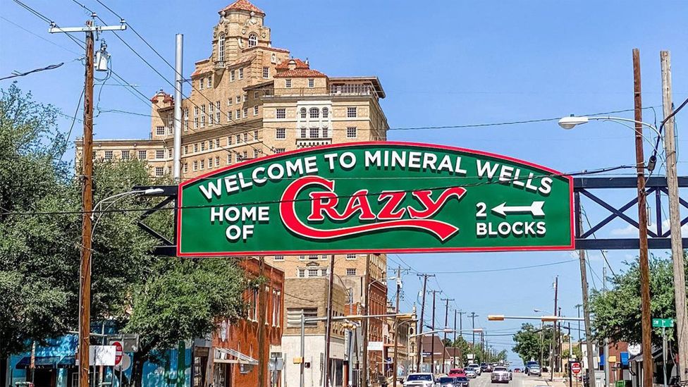 Sign saying Welcome to Mineral Wells, Home of Crazy (Credit: Visit Mineral Wells)